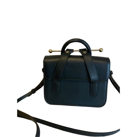 Strathberry Nano Tote - Black leather mini bag crossbody - Picture 9 of 15